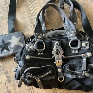 George Gina & Lucy Black Bag and Star wallet